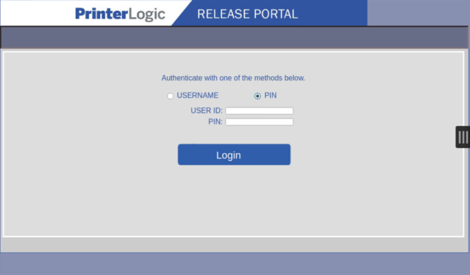 Active directory pin login page